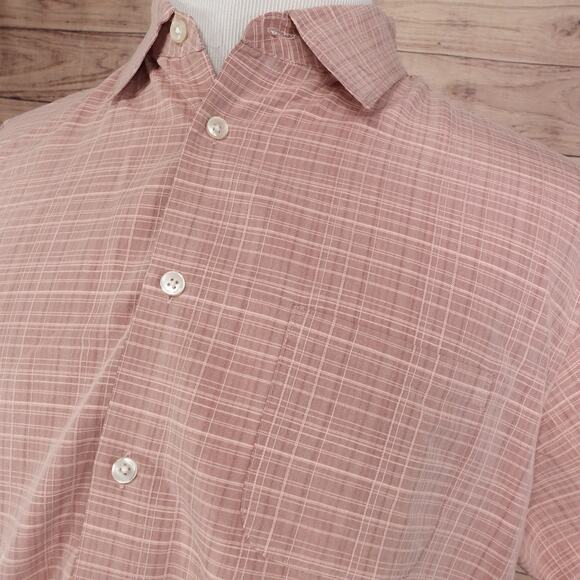 VAN HEUSEN RAYON BLEND SHORT SLEEVE BUTTON DOWN HAWAIIAN SHIRT MENS SZ L - Picture 2 of 7